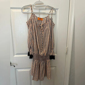 ! Voom joy Jan black & orange dress XS